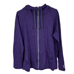 Red Maple Sportswear Co Full Zip Hoodie Baby Alpaca Women’s Size Large Purple